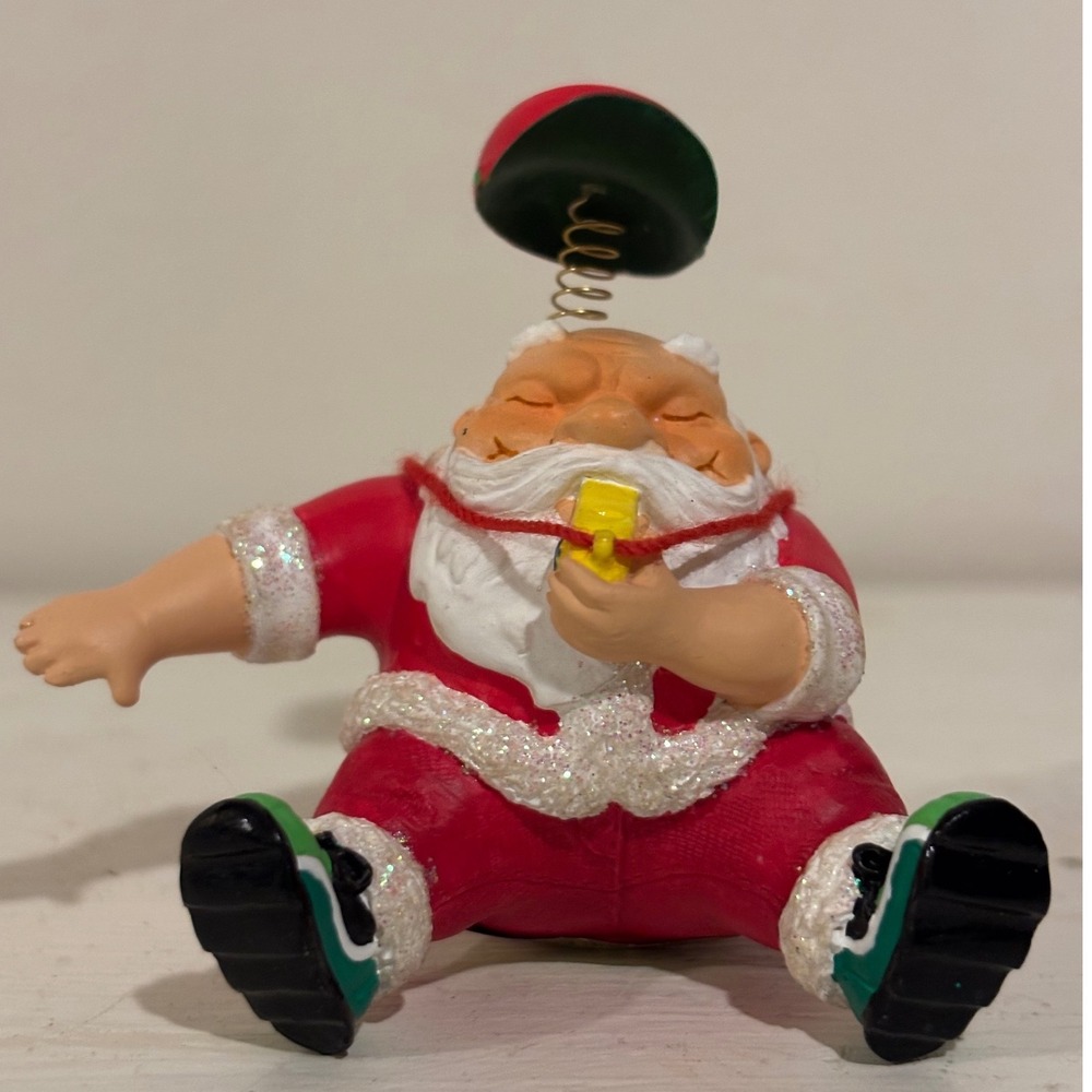 Carlton Cards Heirloom Santa Coach Ornament Time Out for Christmas CXOR-181E Red